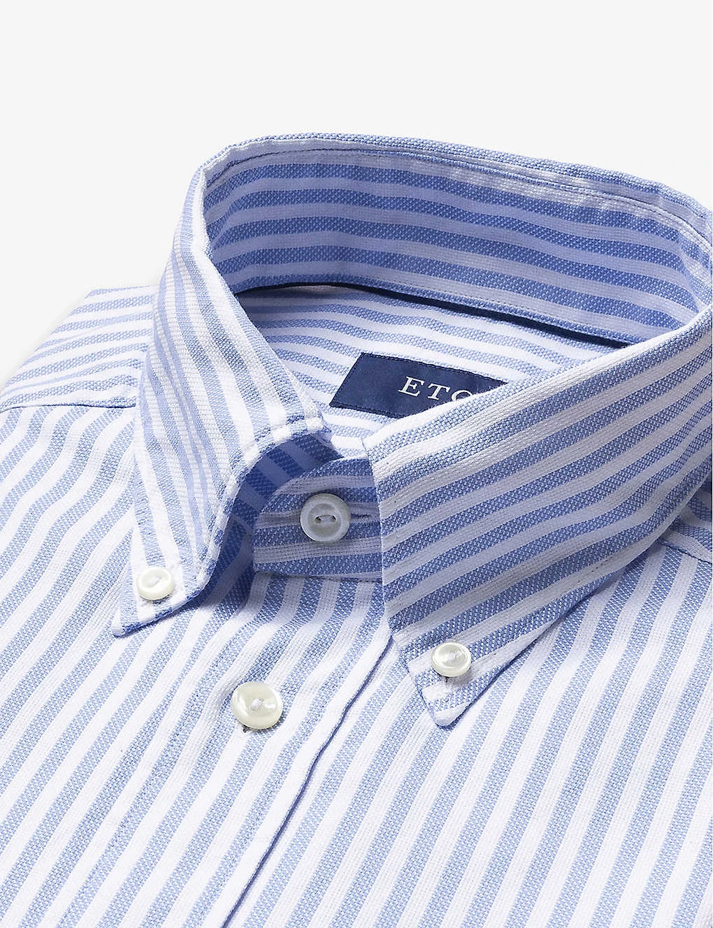ETON Striped Long-sleeved Slim-fit Cotton Shirt - Image 2