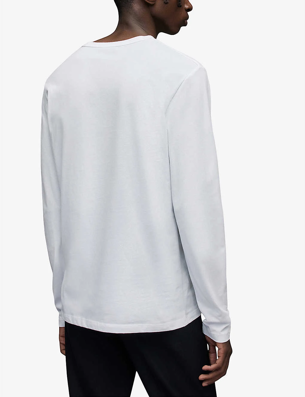 AllSaints Brace Long-sleeved Cotton-jersey Top - Image 4