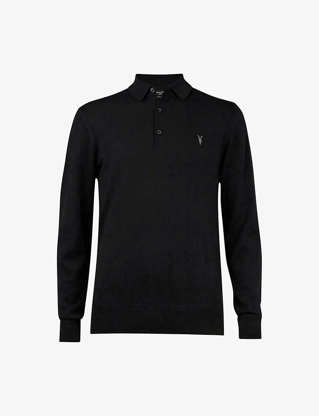 AllSaints Mode Slim-fit Wool Polo Shirt