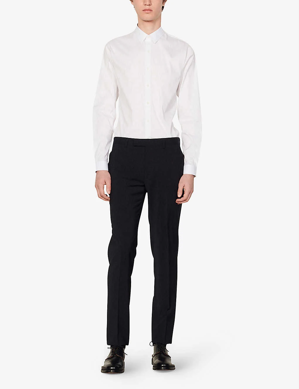 Sandro Mid-rise Wool Trousers - Image 3