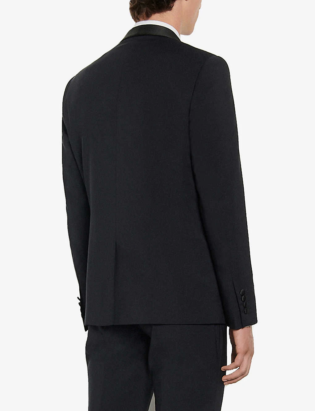Sandro Shawl-collar Wool Tuxedo Jacket - Image 3