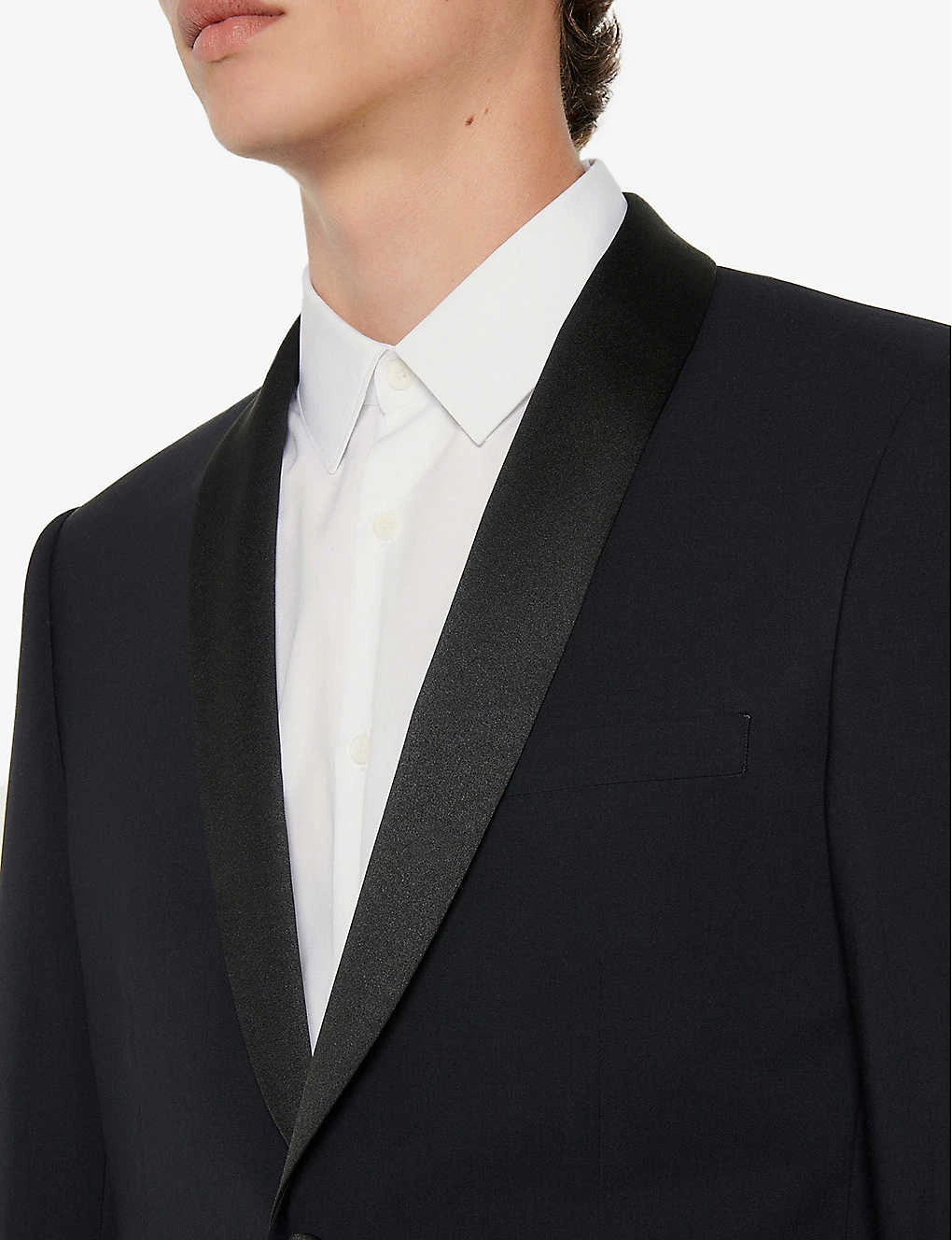 Sandro Shawl-collar Wool Tuxedo Jacket - Image 5