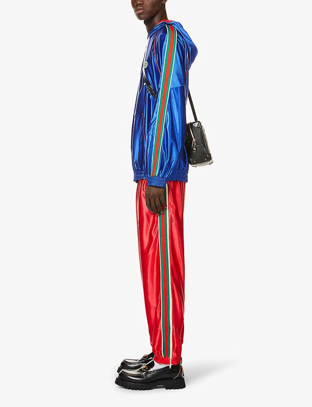 Gucci Branded Metallic Relaxed-fit Shell Jogging Bottoms - Image 2