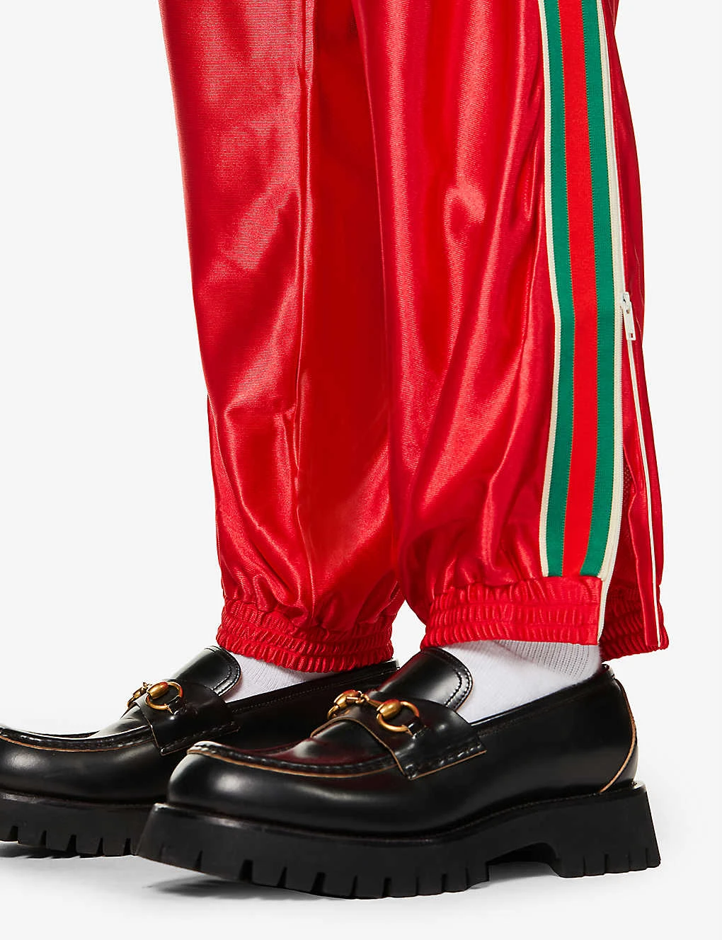 Gucci Branded Metallic Relaxed-fit Shell Jogging Bottoms - Image 5