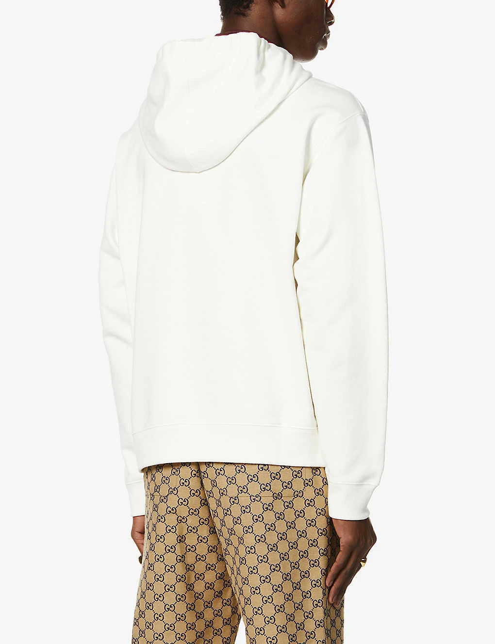 Gucci X Freya Hartas Graphic-print Cotton-jersey Hoody - Image 4