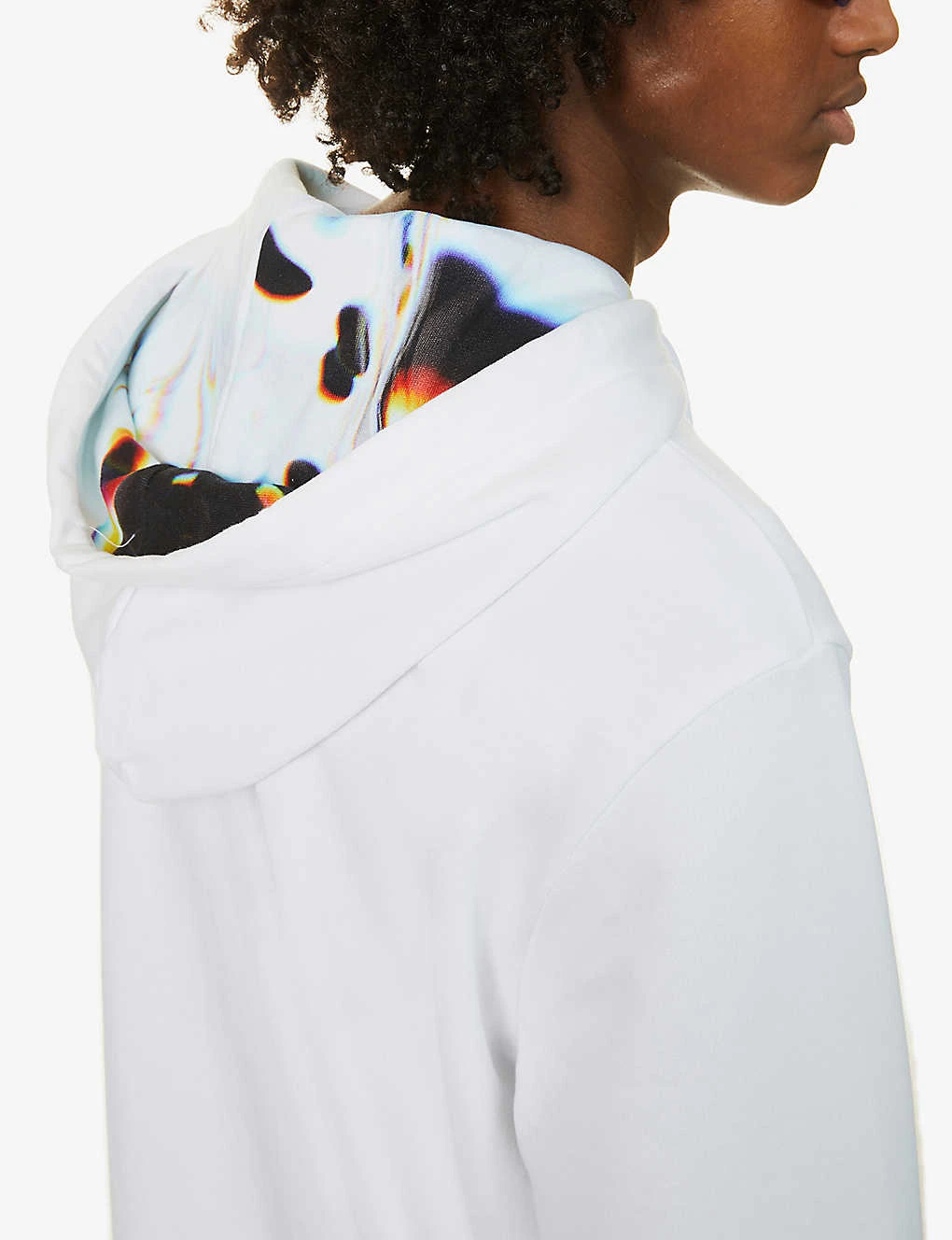 Boss Brand-print Cotton And Recycled Polyester-blend Hoody - Image 5