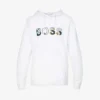 Boss Brand-print Cotton And Recycled Polyester-blend Hoody