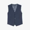 Ted Baker Sinjws Slim-fit Wool-blend Waistcoat