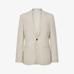 Reiss Single-breasted Notch-lapel Wool Blazer