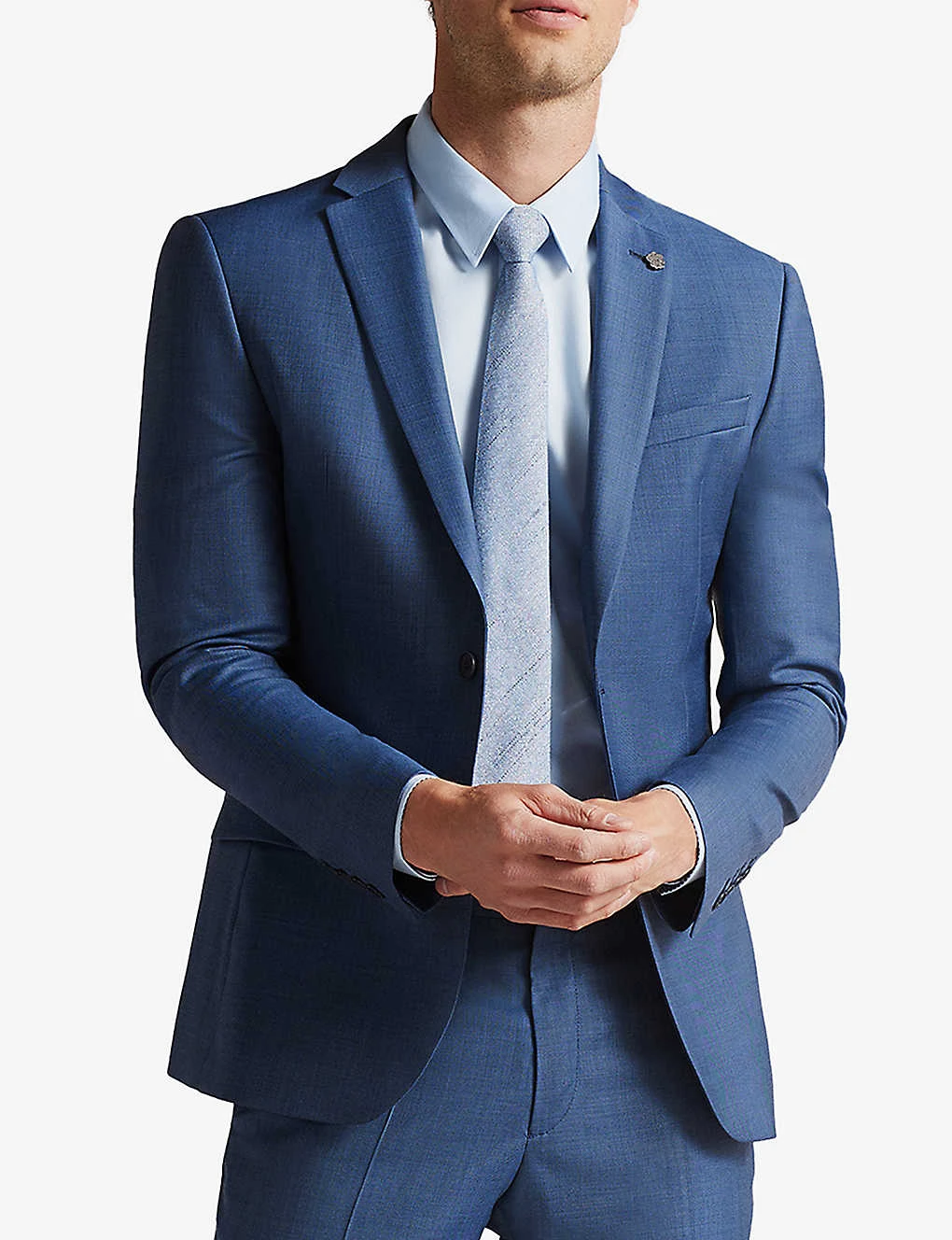 Ted Baker Camdejs Single-breasted Slim-fit Wool Suit Jacket - Image 3