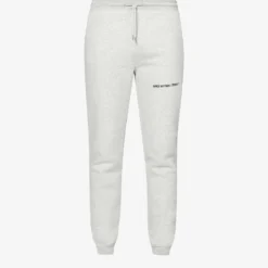 Staple Brand-print Organic-cotton And Recycled-polyester Blend Jogging Bottoms