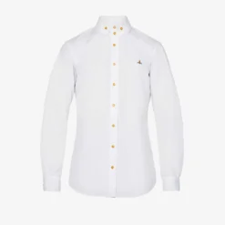 Vivienne Westwood Krall Logo-embroidered Organic-cotton Shirt