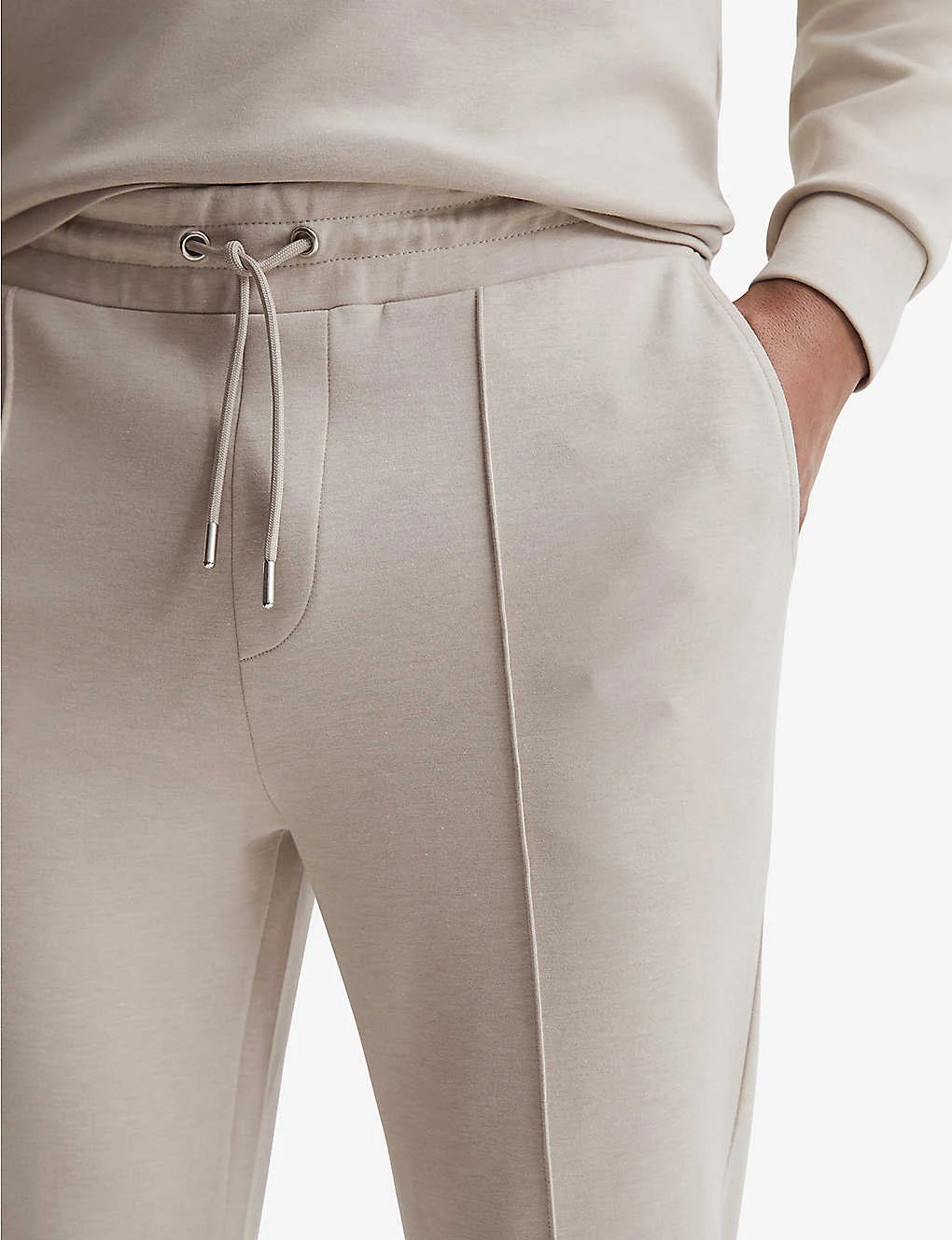 Reiss Premier Seam Neoprene Jogging Bottoms - Image 5