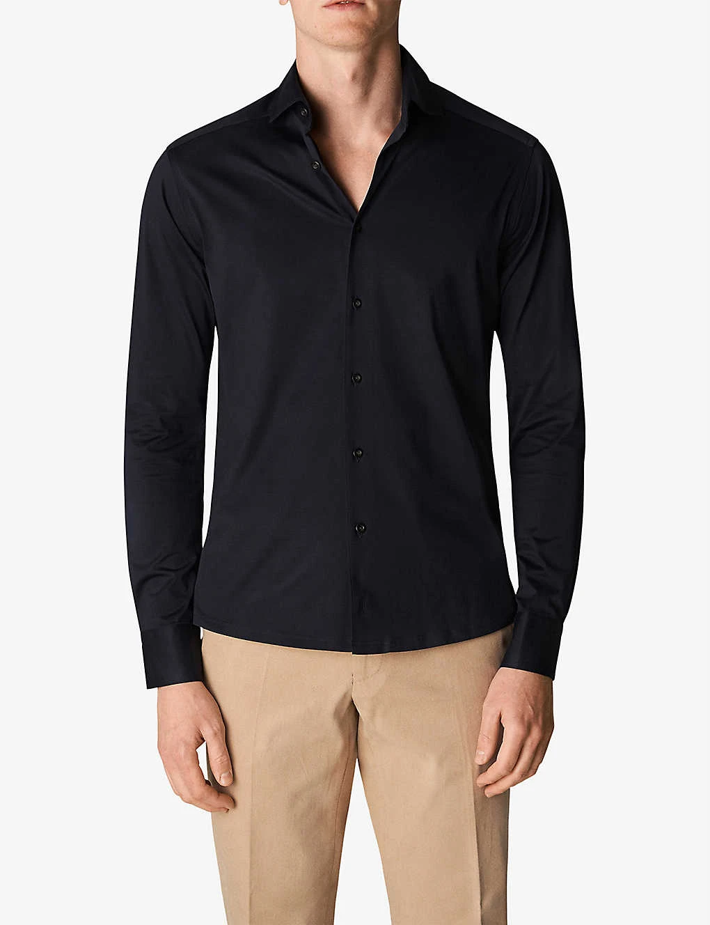 ETON Casual Contemporary-fit Cotton-jersey Shirt - Image 2