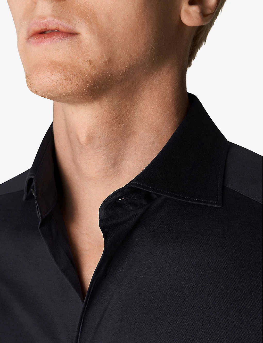 ETON Casual Contemporary-fit Cotton-jersey Shirt - Image 4