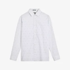 Ted Baker Mervil Dog-print Cotton Shirt
