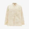 AllSaints Crema Striped Bleached Cotton Oxford Shirt