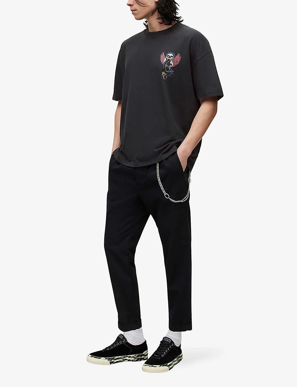 AllSaints Road Rash Graphic-print Organic-cotton T-shirt - Image 2