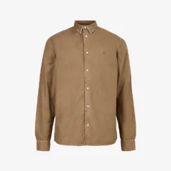 AllSaints Hermosa Relaxed-fit Organic-cotton Shirt