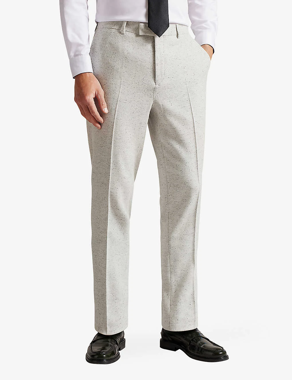 Ted Baker Aclaret Camburn-fit Donegal Wool Trousers - Image 3