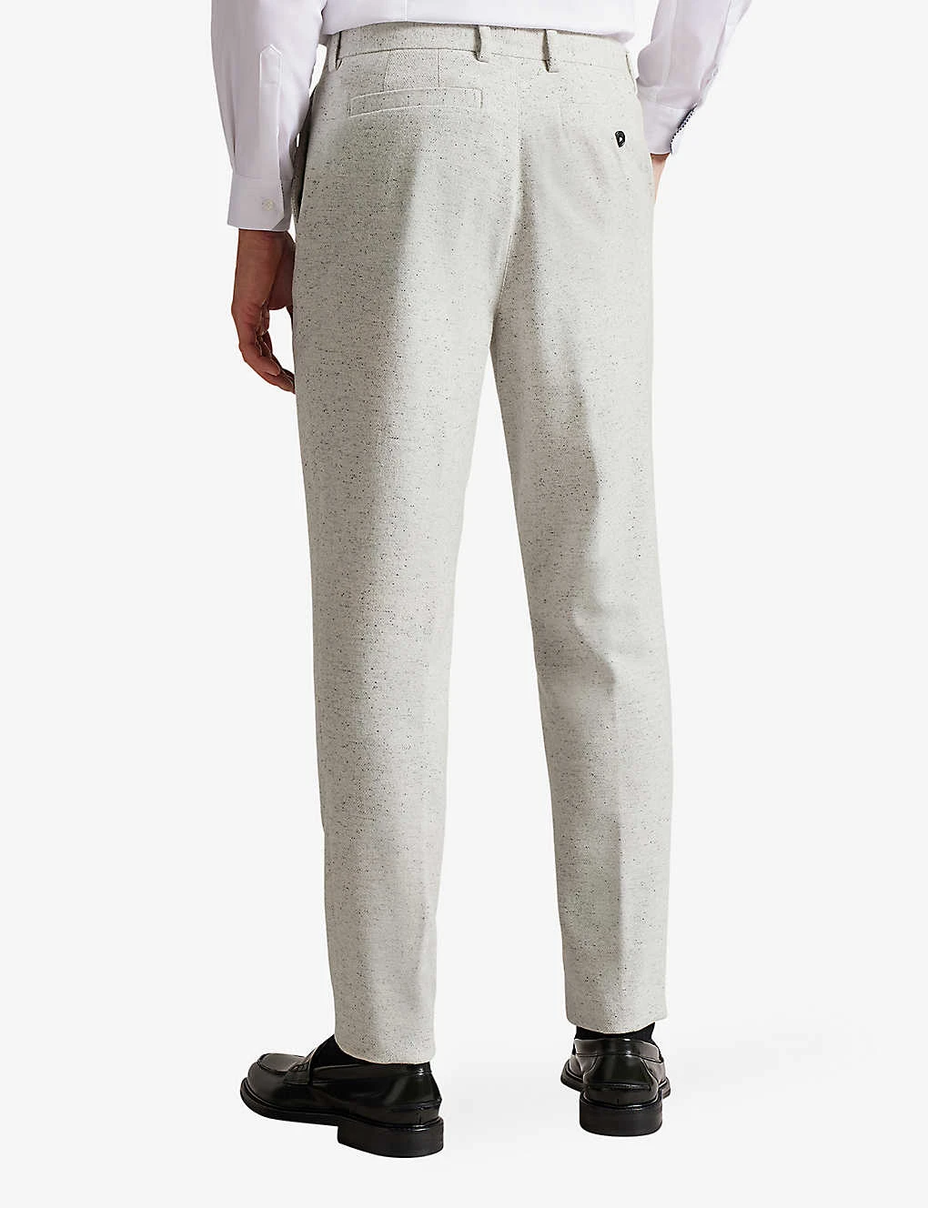 Ted Baker Aclaret Camburn-fit Donegal Wool Trousers - Image 4