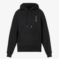 Street Graphic-print Ribbed-trim Organic Cotton-blend Hoody