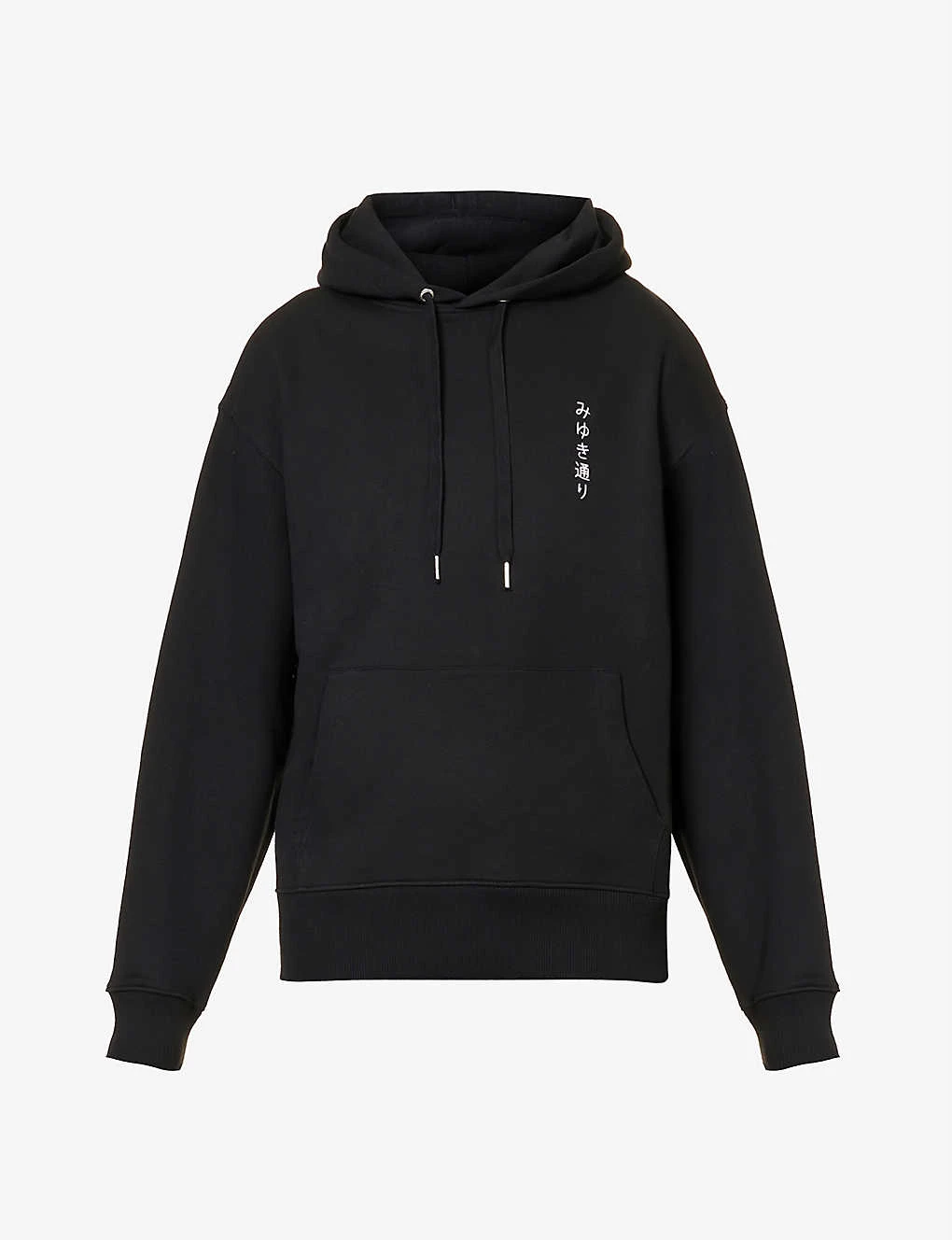 Street Graphic-print Ribbed-trim Organic Cotton-blend Hoody