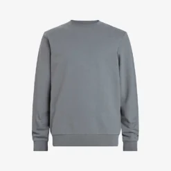 AllSaints Haste Ramskull-embroidered Organic-cotton Jumper