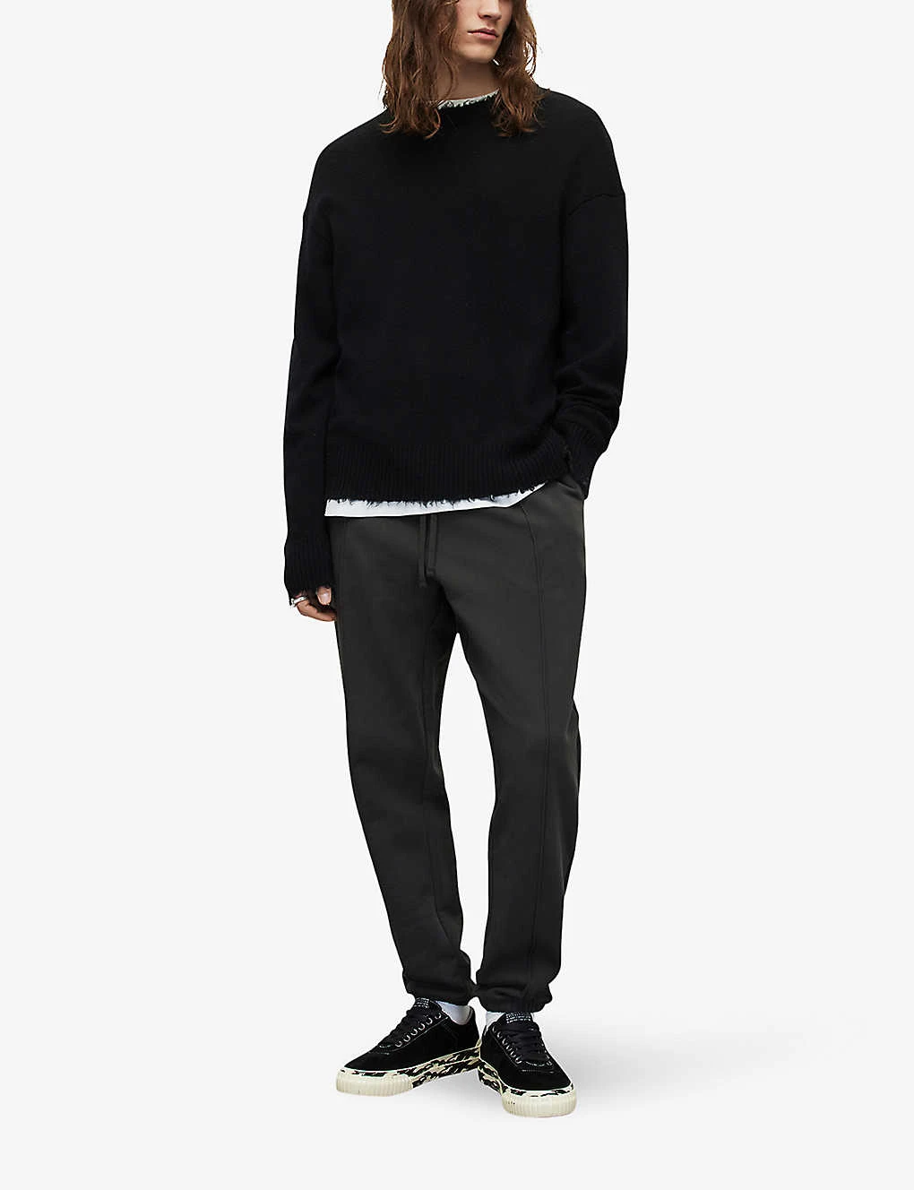 AllSaints Ari Straight-leg Organic-cotton Jogging Bottoms - Image 2