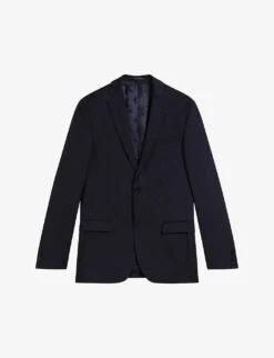 Ted Baker Skyejes Single-breasted Slim-fit Wool Blazer
