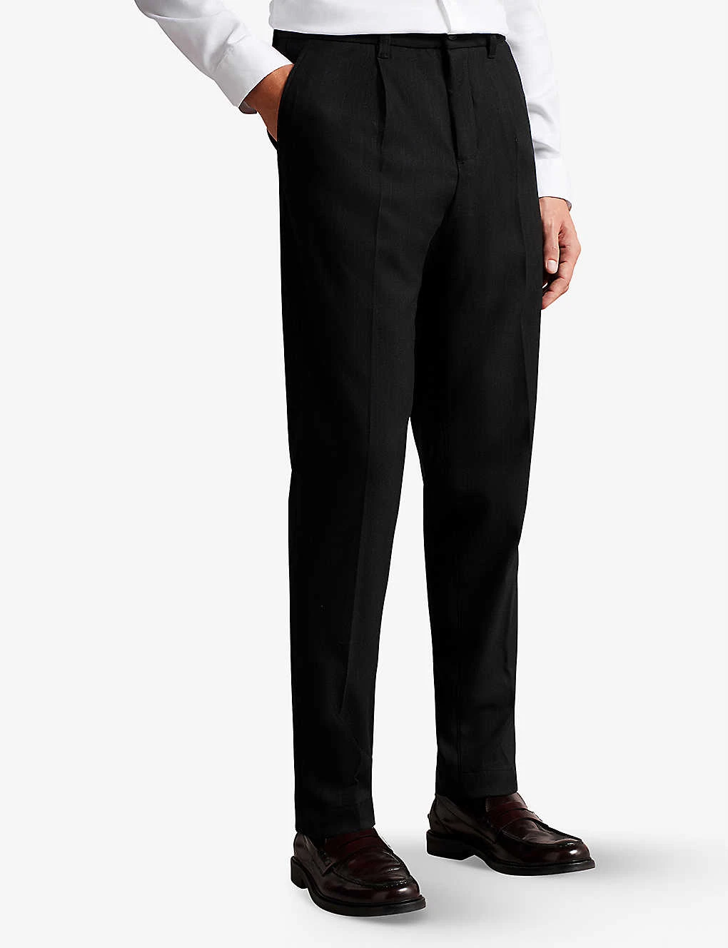 Ted Baker Skyets Slim-fit Straight-leg Wool Trousers - Image 3