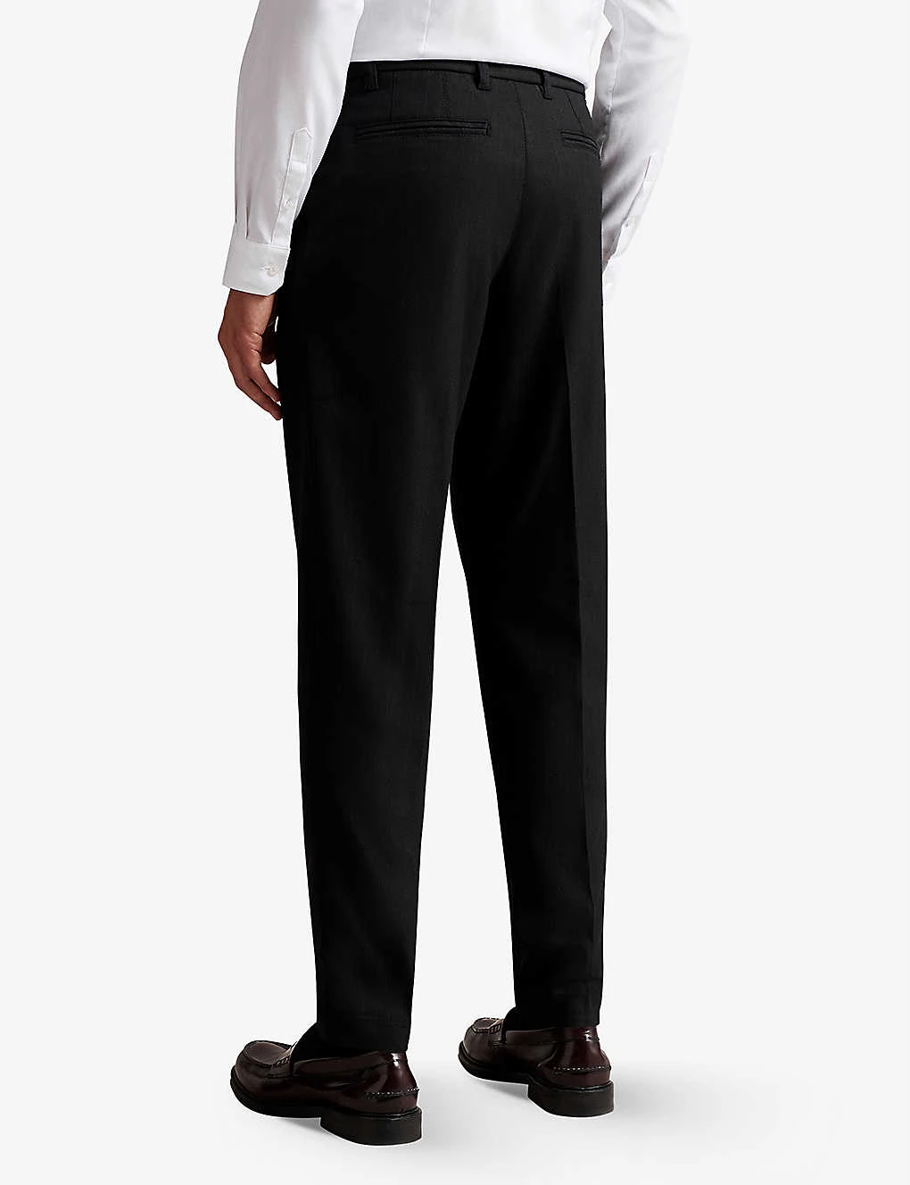 Ted Baker Skyets Slim-fit Straight-leg Wool Trousers - Image 4