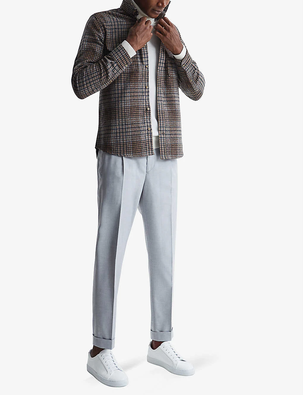 Reiss Marley Brushed Wool-blend Shirt - Image 2