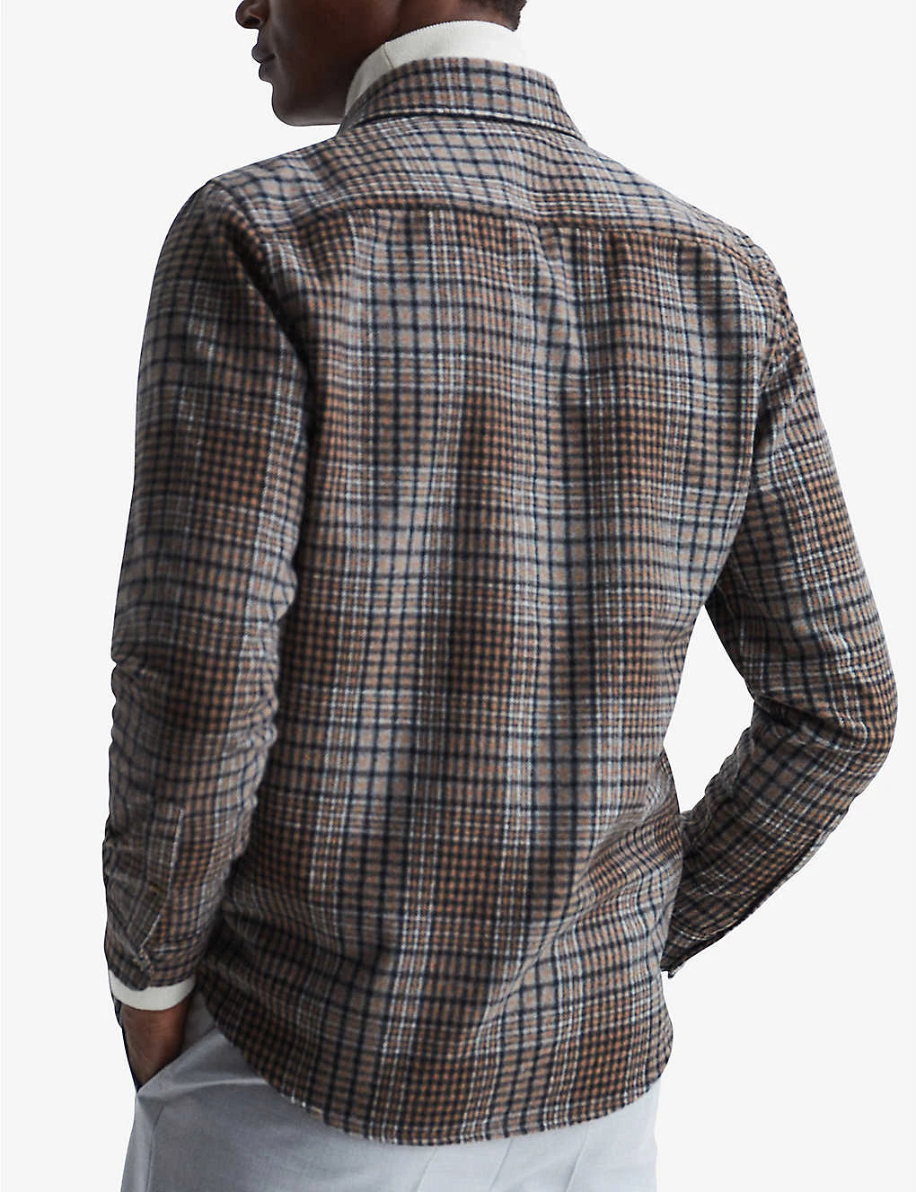 Reiss Marley Brushed Wool-blend Shirt - Image 4