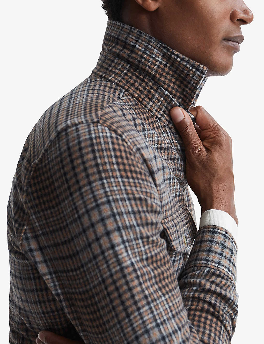 Reiss Marley Brushed Wool-blend Shirt - Image 5