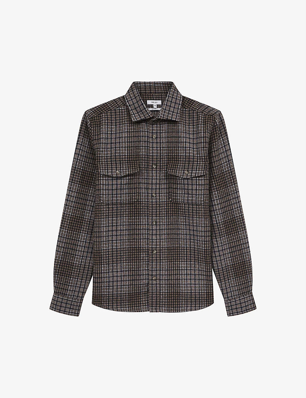 Reiss Marley Brushed Wool-blend Shirt