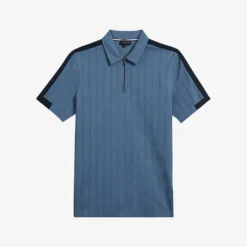 Ted Baker Abloom Zipped Cotton-blend Polo Shirt