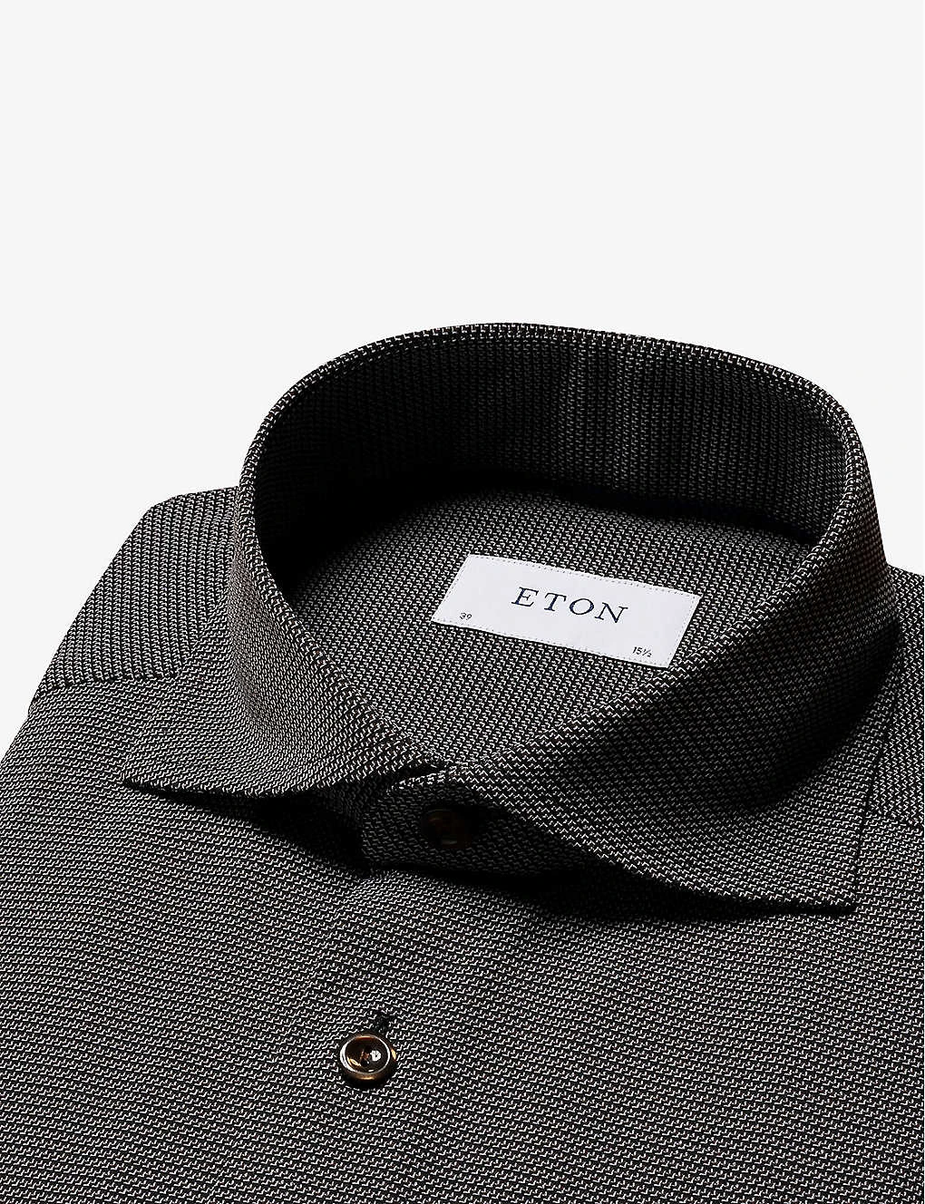 ETON Business Micro-pattern Slim-fit Stretch-jersey Shirt - Image 7
