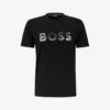 BOSS Foil Logo-print Cotton-jersey T-shirt