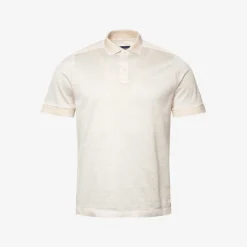 ETON Jacquard Knitted-texture Regular-fit Cotton Polo Shirt