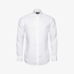 ETON Casual Spread-collar Slim-fit Linen Shirt