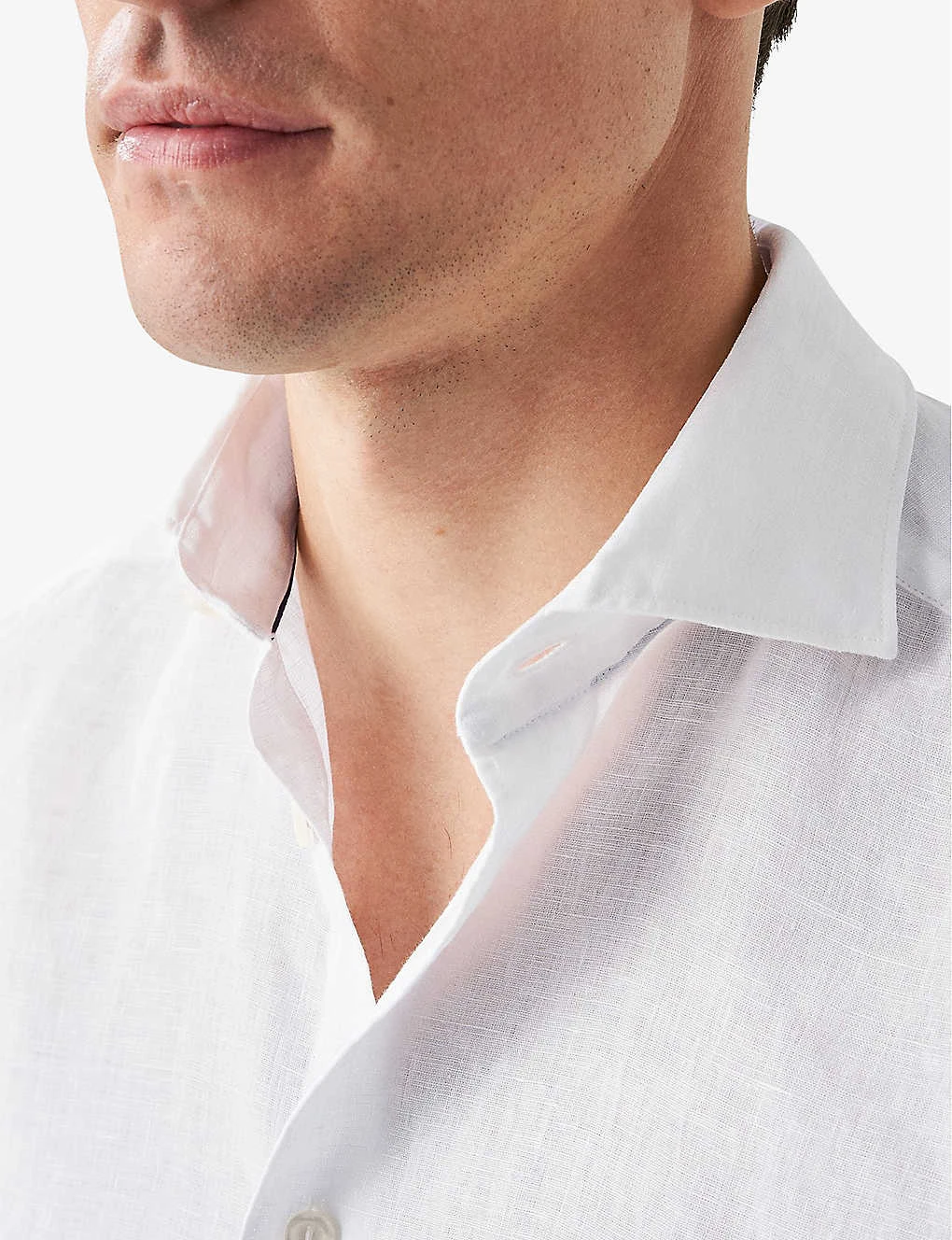 ETON Casual Spread-collar Linen Shirt - Image 5
