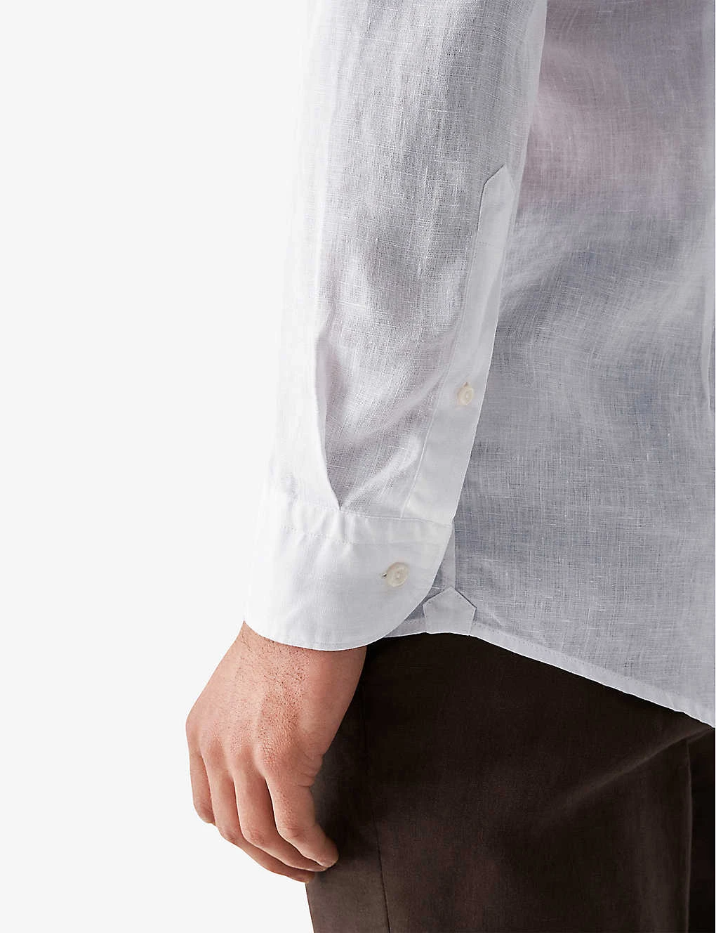ETON Casual Spread-collar Linen Shirt - Image 6