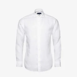 ETON Casual Spread-collar Linen Shirt