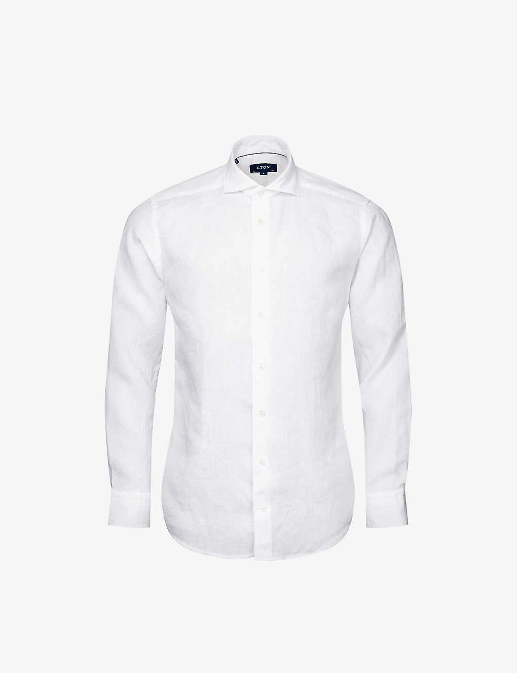 ETON Casual Spread-collar Linen Shirt