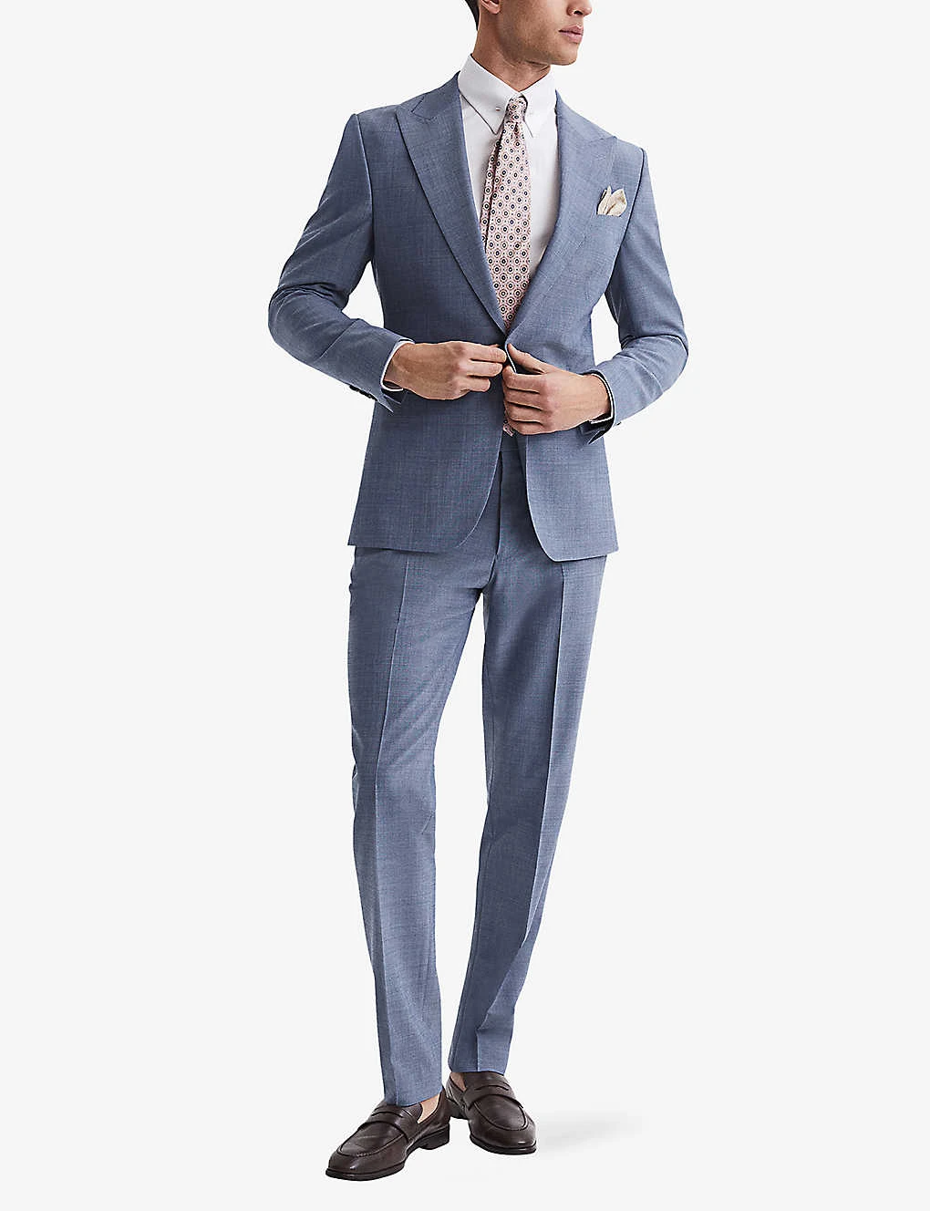 Reiss Wish Slim-fit Stretch Wool-blend Blazer - Image 2