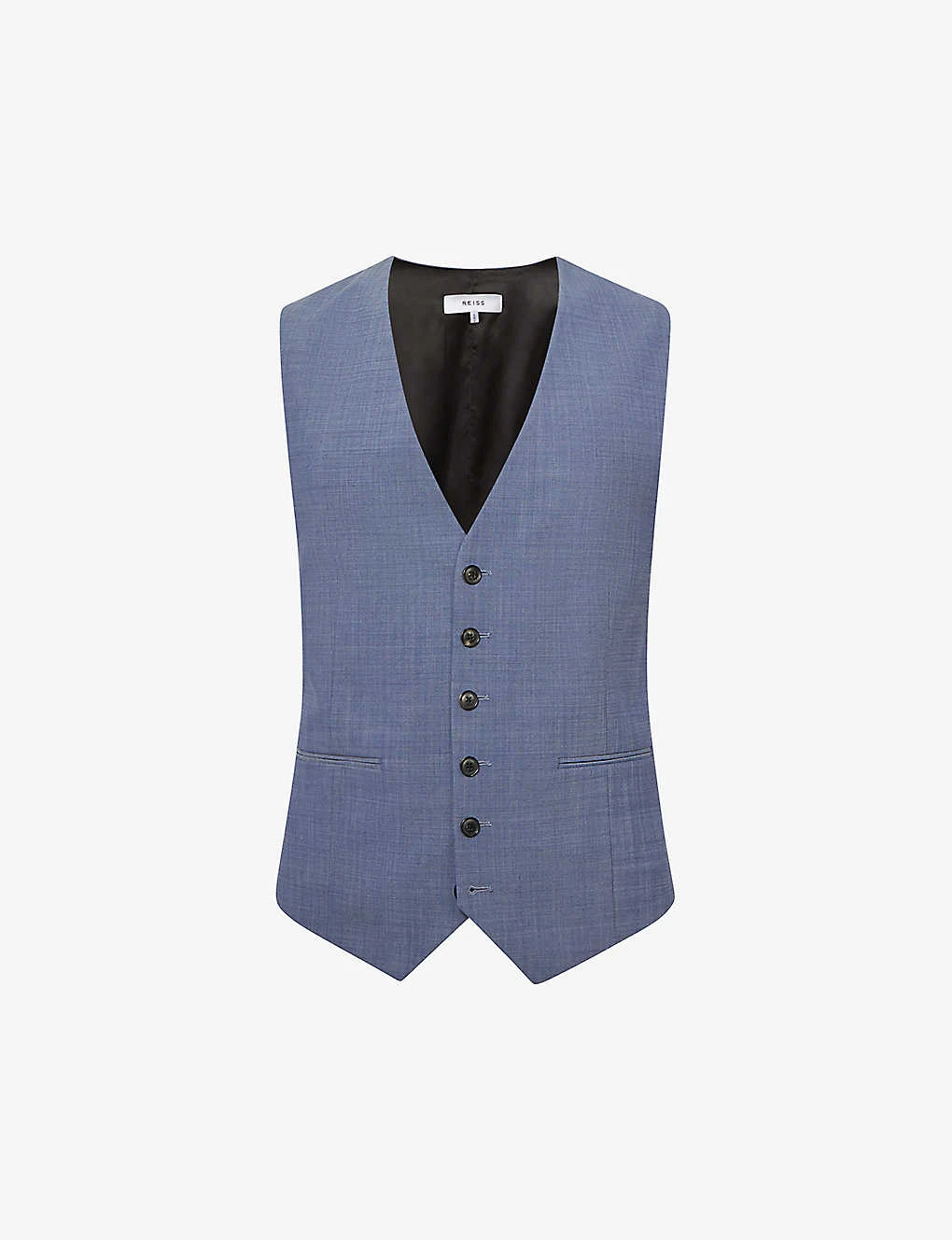 Reiss Wish Slim-fit Stretch Wool-blend Waistcoat