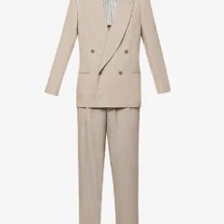 Giorgio Armani Double-breasted Regular-fit Woven Suit