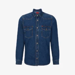 Hugo Western-style Kent-collar Relaxed-fit Denim Shirt