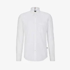 Boss Button-down Collar Slim-fit Oxford-cotton Shirt